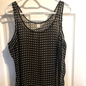 Polka Dot Sheer Tank Top